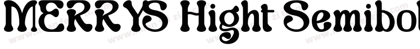 MERRYS Hight Semibold字体转换